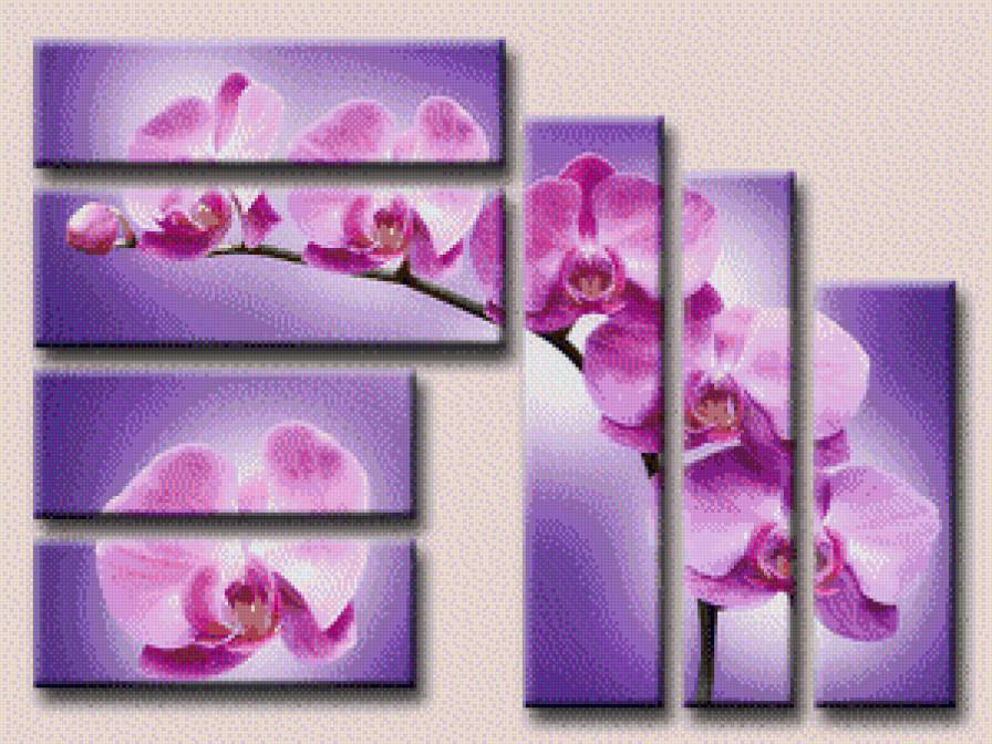 полиптих - полиптих, картина, триптик, картины, цветы - предпросмотр