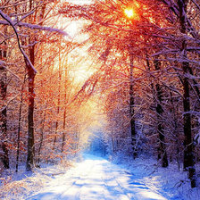 Схема вышивки «зимний день»