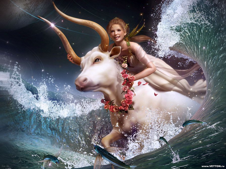 из пучины - животные, девушка - оригинал