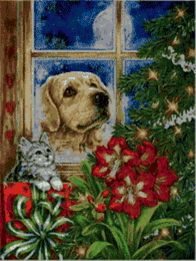 ёлка - елка, новый год, снег - предпросмотр