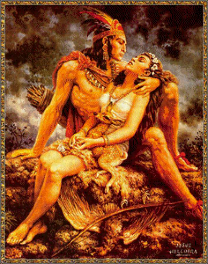 Серия "Мексика" - пара, мужчина, девушка - предпросмотр