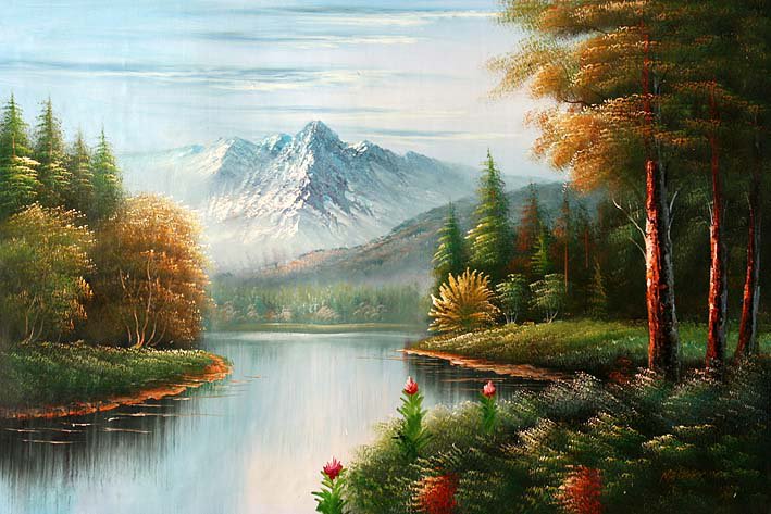 лесное озеро - красота природы - оригинал