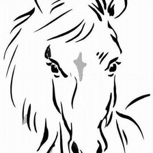Оригинал схемы вышивки «Лошадь» (№531697)