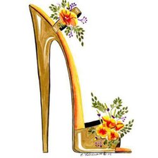 Схема вышивки «туфелька»