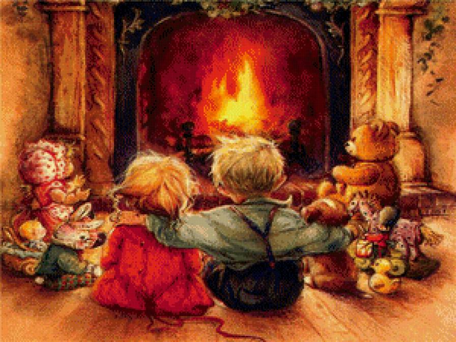 №531958 - очаг, уют, дети - предпросмотр