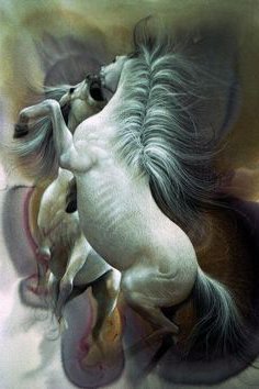 кони - существа, сказка, животные, миф, единороги, легенда, кони, лошади - оригинал