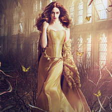 Схема вышивки «девушка»