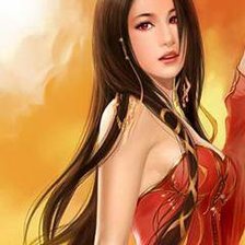 Схема вышивки «Девушка»