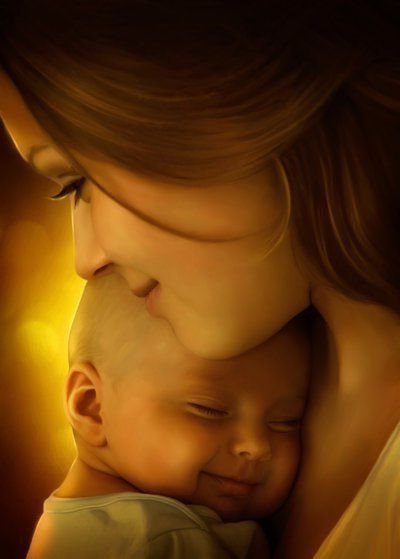 нежность - дети, мать и дитя, нежность, любовь, мама - оригинал