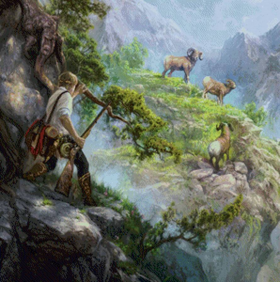 охота - картина - предпросмотр