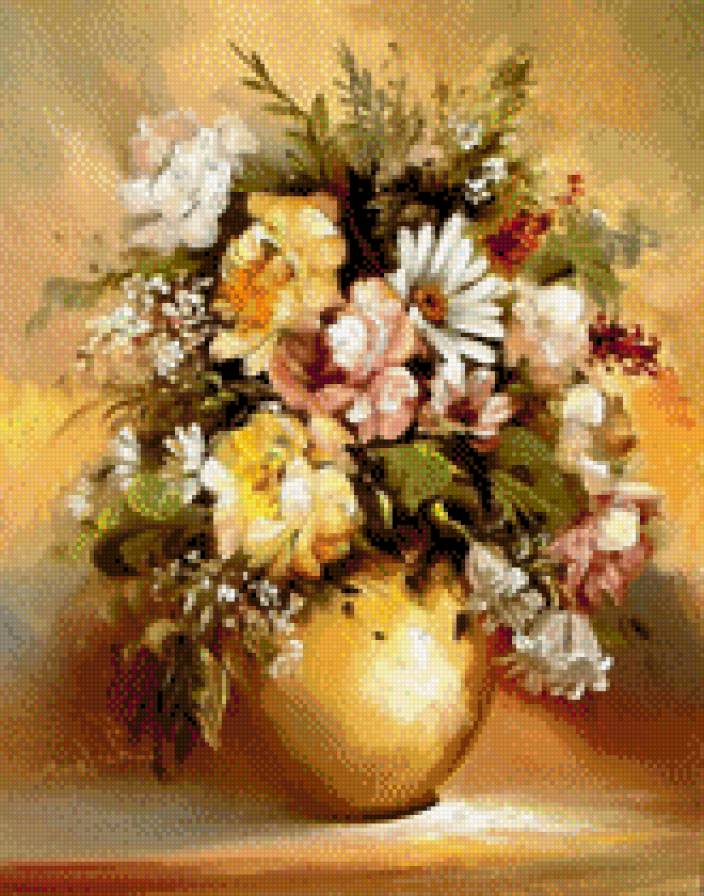 Букет полевых цветов - полевые цветы, букет - предпросмотр