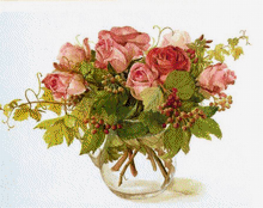 Осенние розы - розы, букет - предпросмотр