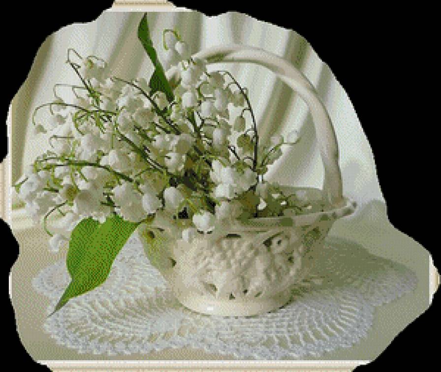 ландыши - натюрморт, картины, картина, цветы - предпросмотр