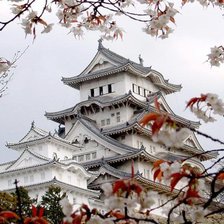 Схема вышивки «японский храм»