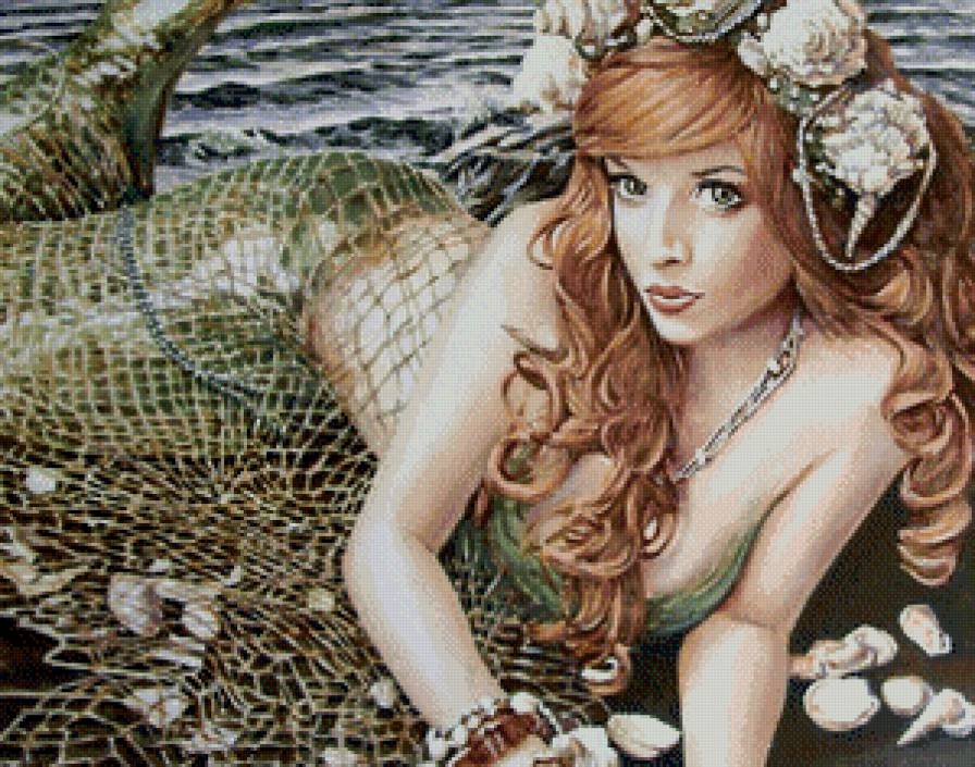 русалка - сказка, легенда, девушка, море, прибой, русалка - предпросмотр