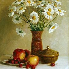 Схема вышивки «Букет ромашек»