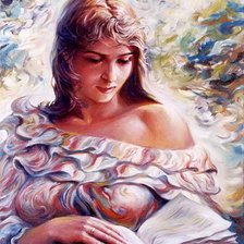 Схема вышивки «За книгой»