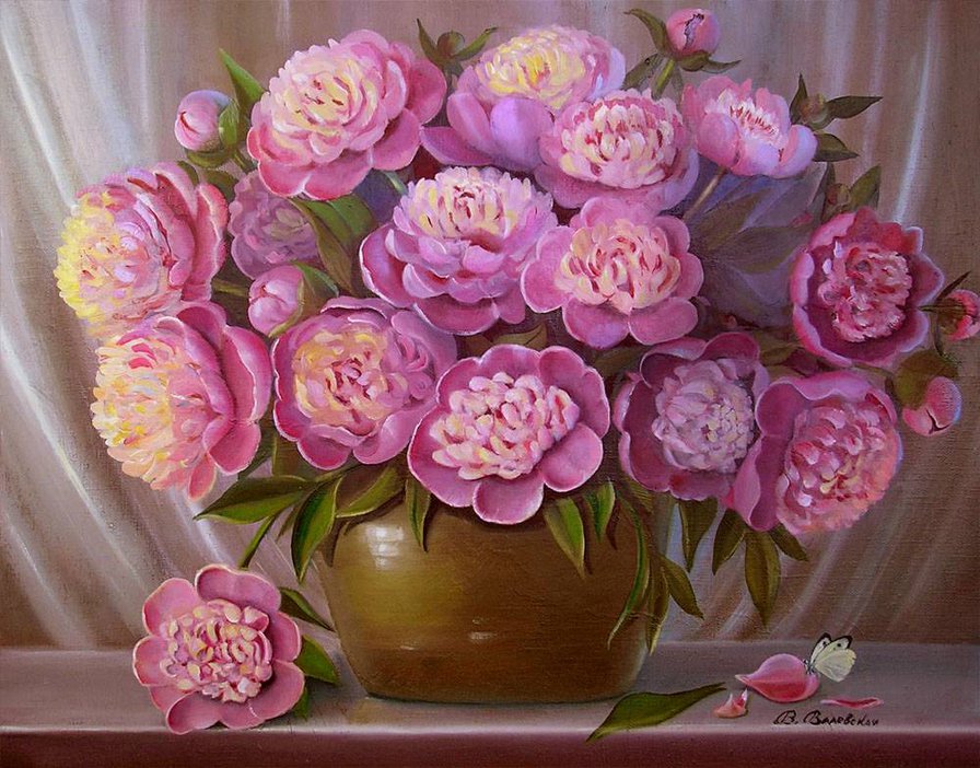 Пионы - цветы, пионы, букет - оригинал