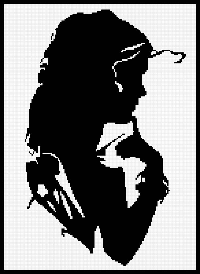 Девушка - девушка, монохром - предпросмотр