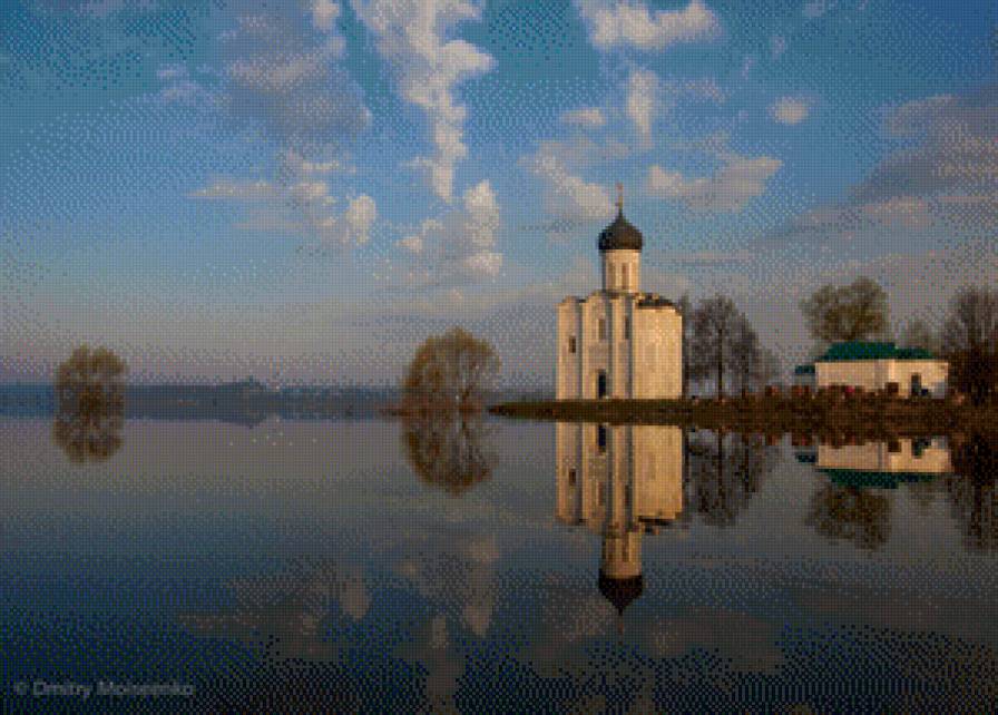 Храм Покрова на Нерли. - храмы, религия, православие, русь православная - предпросмотр