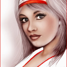 Схема вышивки «Девушка-скорая помощь»