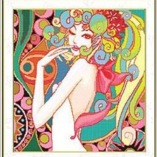 Схема вышивки «ДЕВУШКА-ВЕСНА»