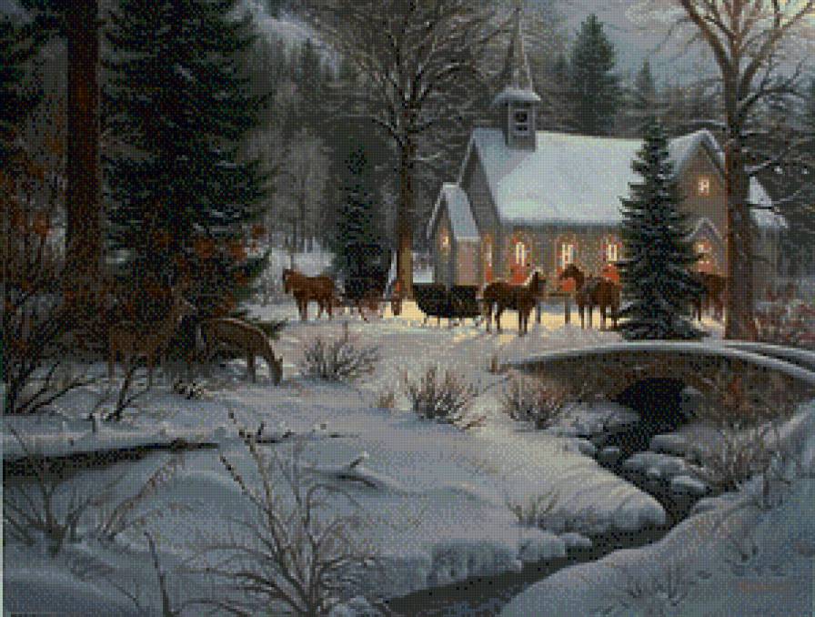 Mark Keathley - пейзаж, зима - предпросмотр