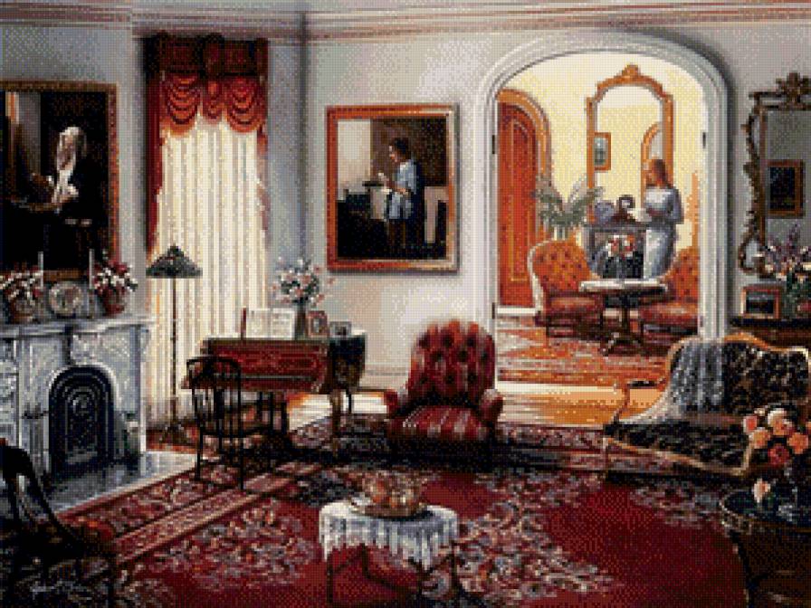 John P. O’Brien - интерьер, уют, американские художники - предпросмотр