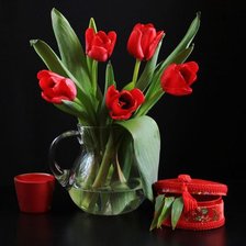 Оригинал схемы вышивки «Тюльпаны» (№534739)