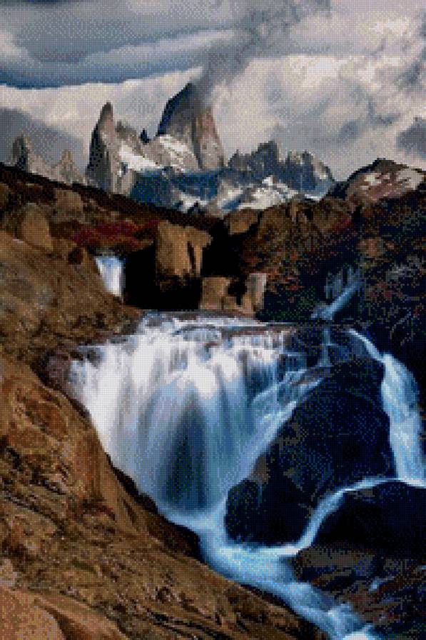 Холодная крепость - водопад, природа - предпросмотр