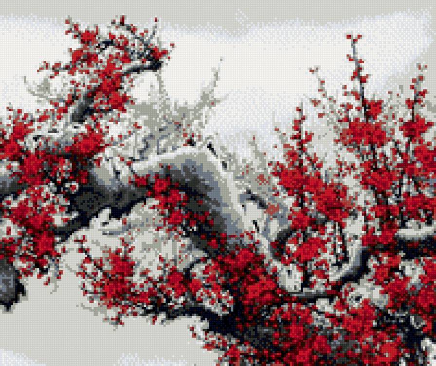 ветка сакуры - сакура, цветы, весна, азия - предпросмотр