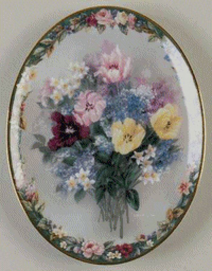 медальон - сер.цветы - предпросмотр