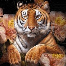 Оригинал схемы вышивки «тигр - символ величия и мощи» (№535317)
