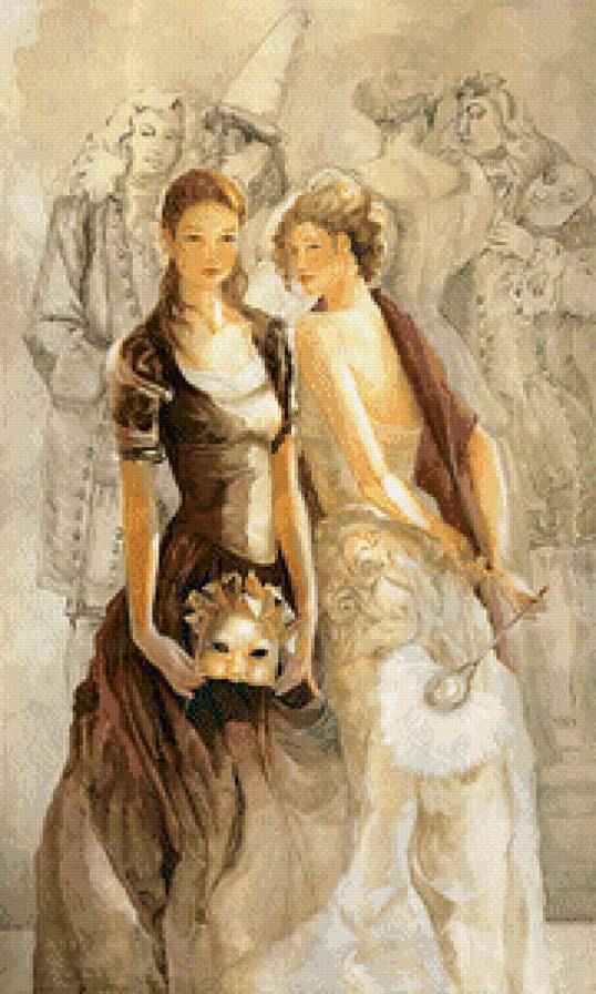 Серия "Тонкие линии" - девушки - предпросмотр