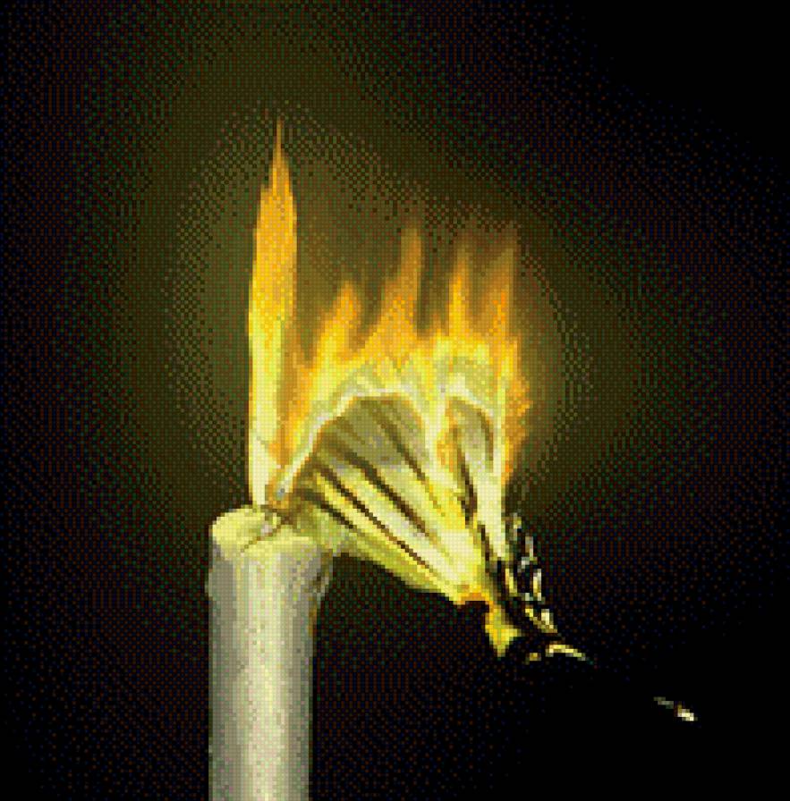 Свеча - огонь, свеча, пламя - предпросмотр