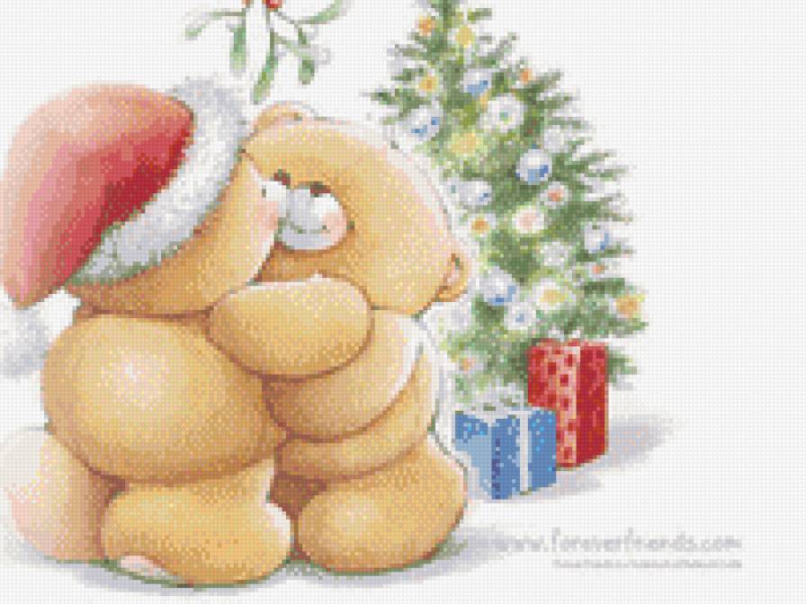 мишки новый год - новый год, елка, детская, мишки - предпросмотр