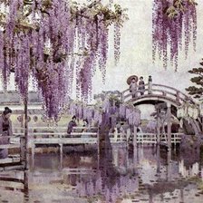 Схема вышивки «Японский пейзаж»