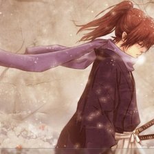 Схема вышивки «самурай»