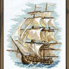Схема вышивки «парусник»