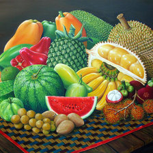 Схема вышивки «Экзотические фрукты»