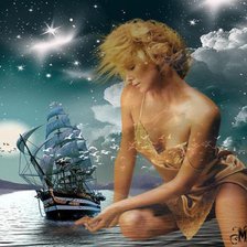 Схема вышивки «девушка»