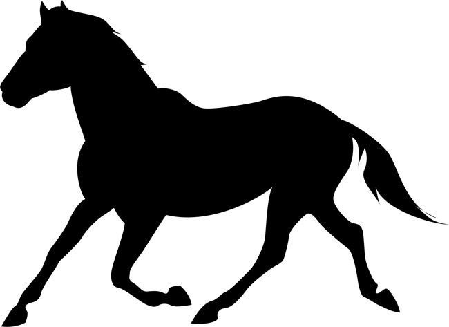 Лошадь - лошадь, монохром - оригинал