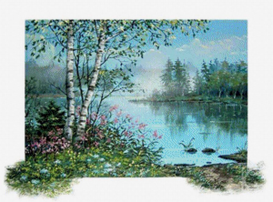 весна пришла - картина, пейзаж, картины - предпросмотр