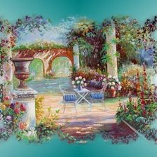 Схема вышивки «райское местечко»