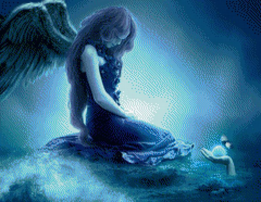 ангел - девушка, ангел, крылья - предпросмотр