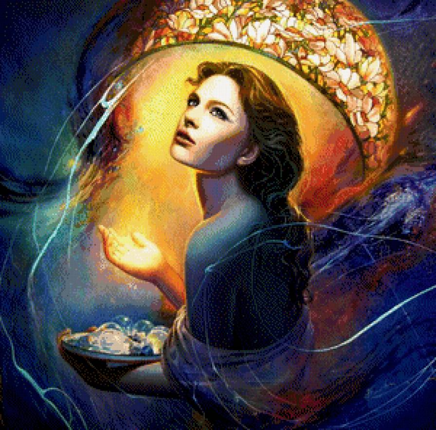 Хранительница света - портрет, фентєзи, девушка - предпросмотр