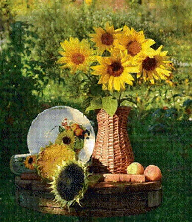 солнечный светок - ваза, подсолнух, кухня - предпросмотр