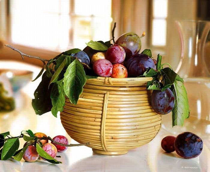 сливы - натюрморт - оригинал