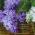 Предпросмотр схемы вышивки «сирень в корзине» (№537827)