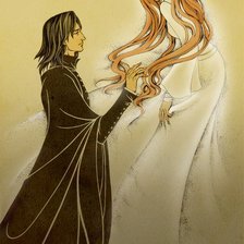 Схема вышивки «Северус и Лили»